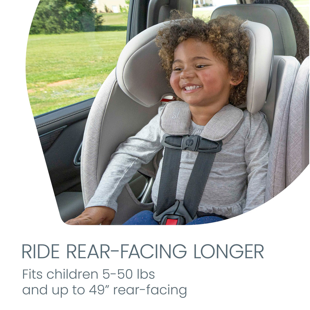 Britax One4Life Slim All in One Car Seat, Up to 10 Years Use — Raven Black