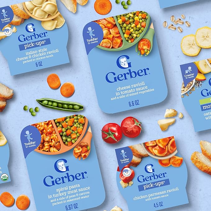Gerber Pick-ups Cheese & Spinach Ravioli, 6 Ounce (Pack of 8)