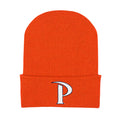 College Baby Infant Knit Cap Pepperdine Waves Logo - Orange - Newborn