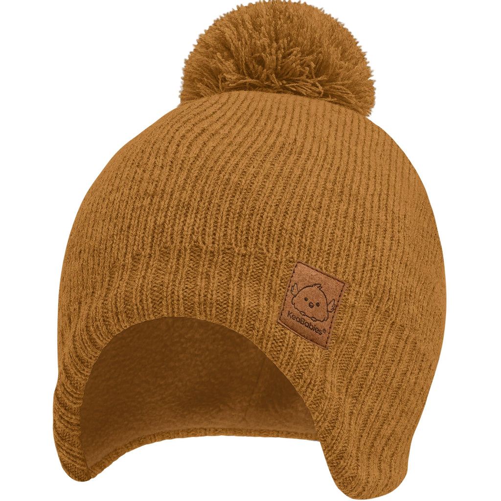 KeaBabies Baby Beanies, Winter Baby Hats for Boys, Girls (Latte, 6-36M)
