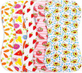 5-Pack Organic Cotton Burp Cloths – Large, Ultra-Soft 3-Layer Towels for Burping, Shoulder & Hand Use, Highly Absorbent