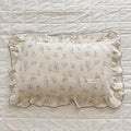 AOJIM Cotton Muslin Kids Pillowcase with Cute Cat Patterns, Super Soft Crib Nursery Pillowcase 1PC for Boys Girls, Ruffled Edges Toddler Bedding for Room Decor, Machine Washable, 26x20 Inches