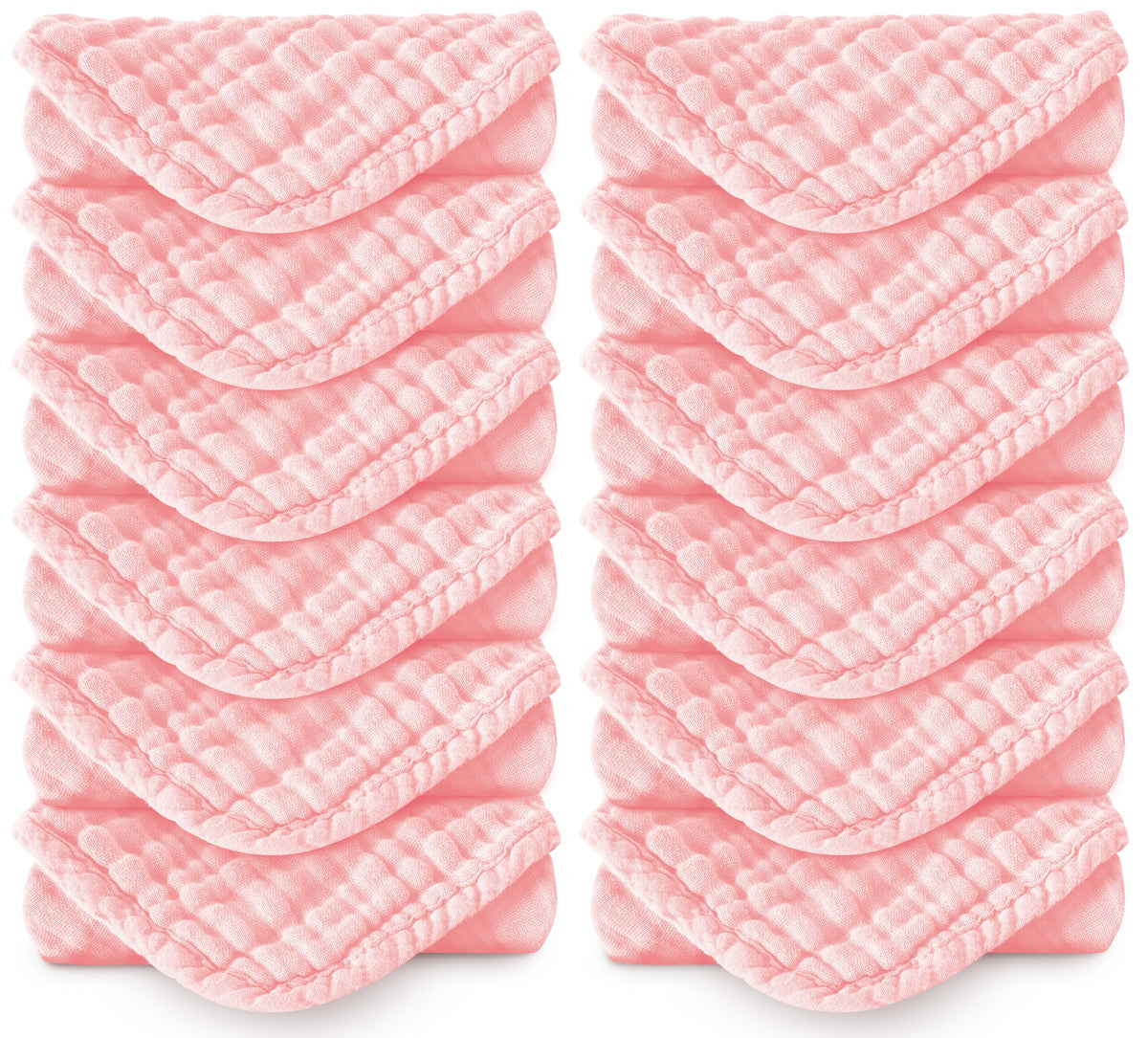 Spotted Play 16 Pack Burp Cloths for Baby - 20" x 10" Ultra Absorbent Coral Fleece Burping Cloths, Newborn Towel - Milk Spit Up Rags - Grey