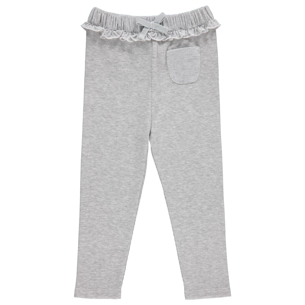 Cudlie 5-Pack Baby Girls Joggers - Lounge Pants, Active Sweatpants Sweats - Ruffled Joggers for Girls, 18-24 Months