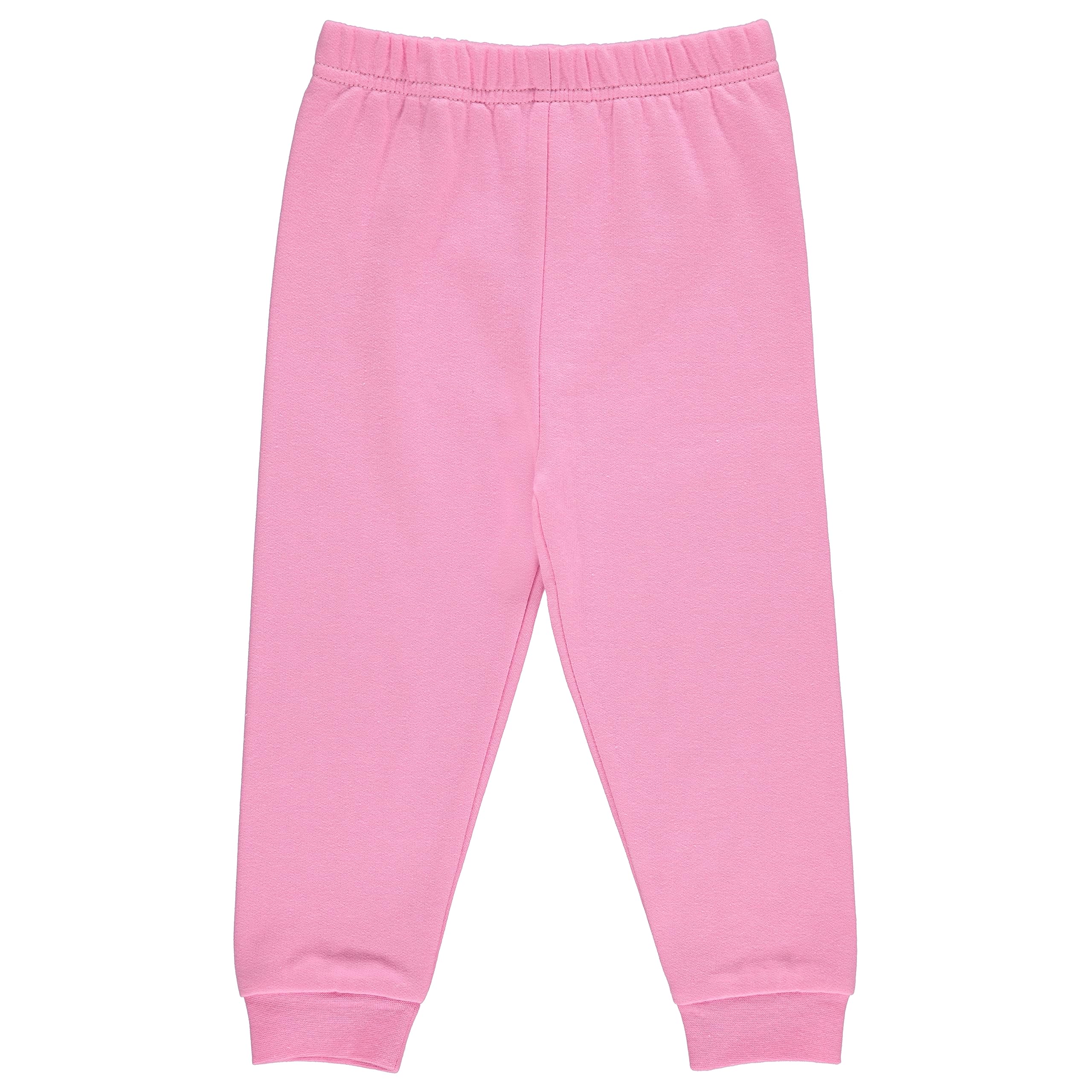 Cudlie 5-Pack Baby Girls Joggers - Lounge Pants, Active Sweatpants Sweats - Fleece Joggers for Girls, 9-12 Months
