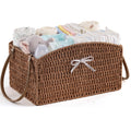 HBlife Diaper Caddy Organizer Detachable Portable Hand-Woven Storage Basket