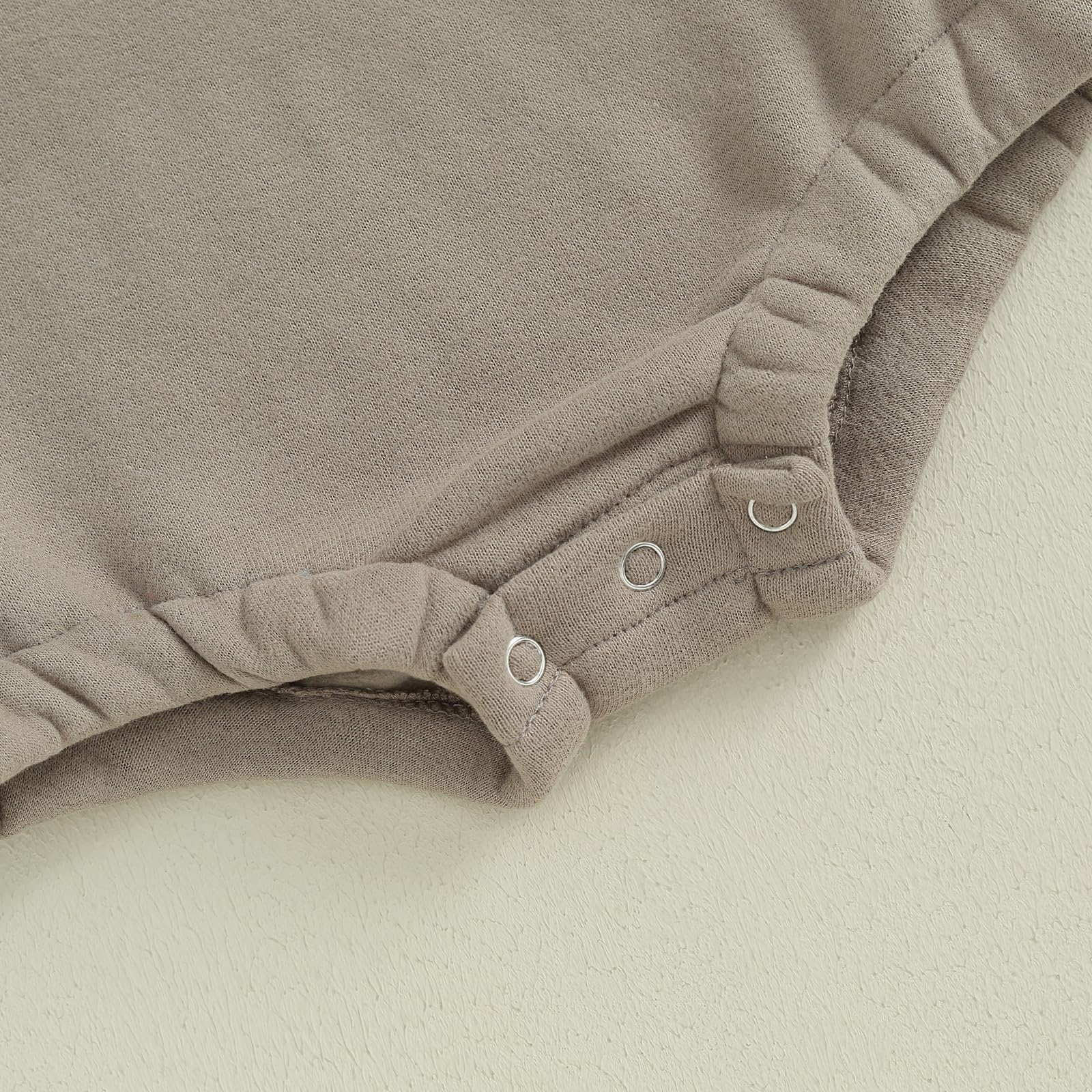 VISGOGO Newborn Infant Baby Boy Oversized Romper Sweater Bodysuits Coming Home Outfit Neutral Clothes Bubs-Gray 3-6 Months