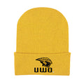 College Baby Knit Cap Wisconsin OshKosh Titans Logo - Gold - Newborn