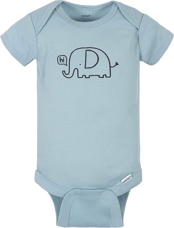 Gerber unisex-baby 8-pack Short Sleeve Onesies Bodysuits