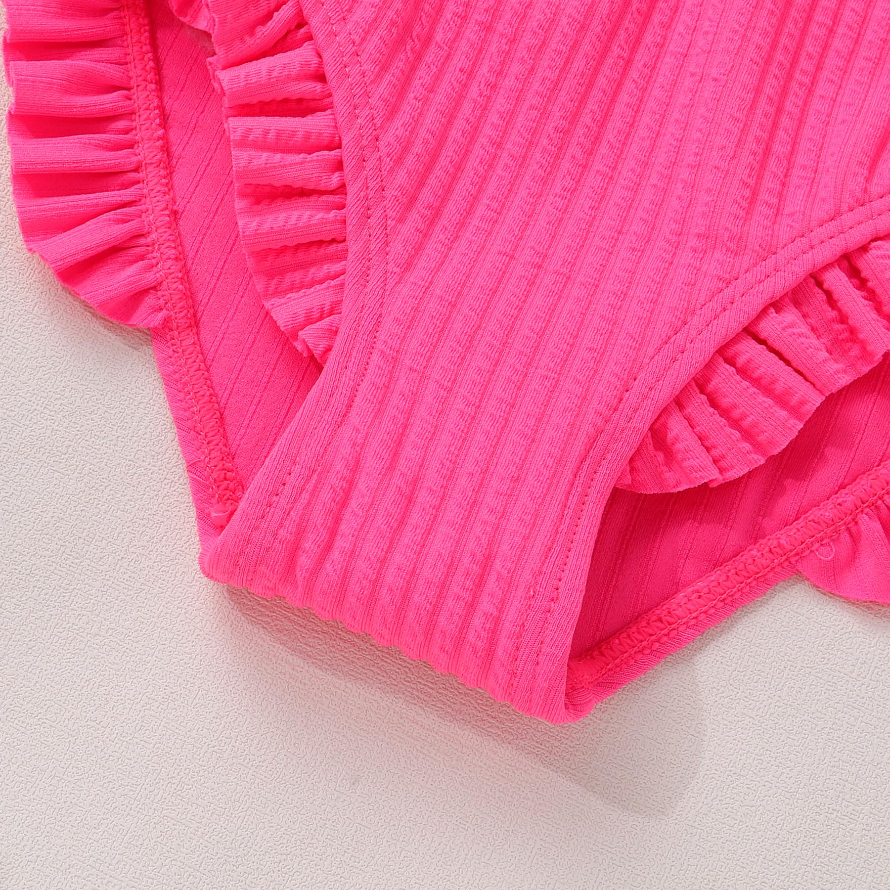 MAMAMI Toddler Swimsuit Girl Color Block Stripe Two Pieces Swimwear Baby Girl Summer Beach Bathing Suits