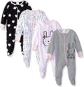 Gerber Baby Girls 4 Pack Sleep 'N Play Footie