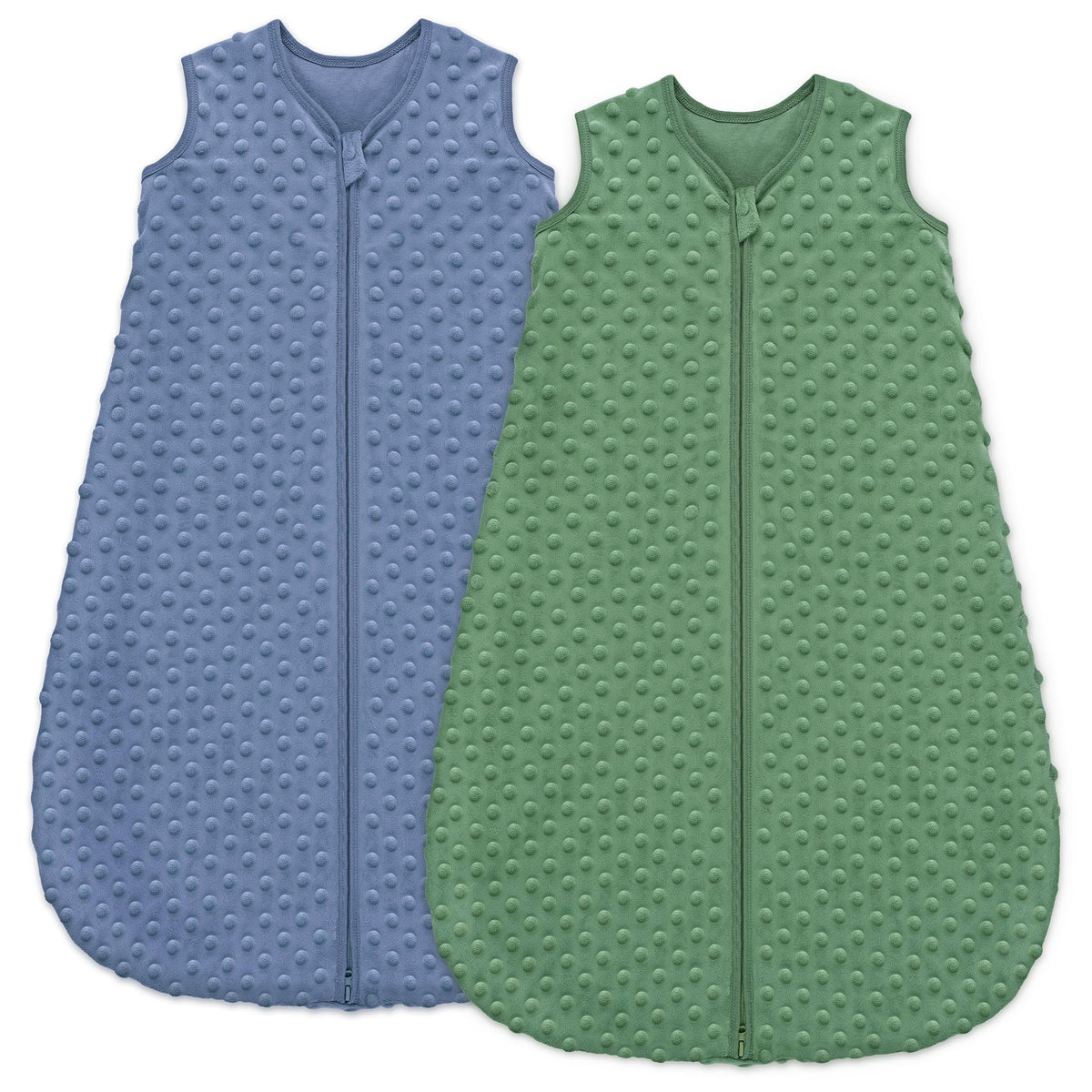 Unnivoll Baby Sleep Sack 12-18 Months 1.5 TOG Fleece with Plush Dots