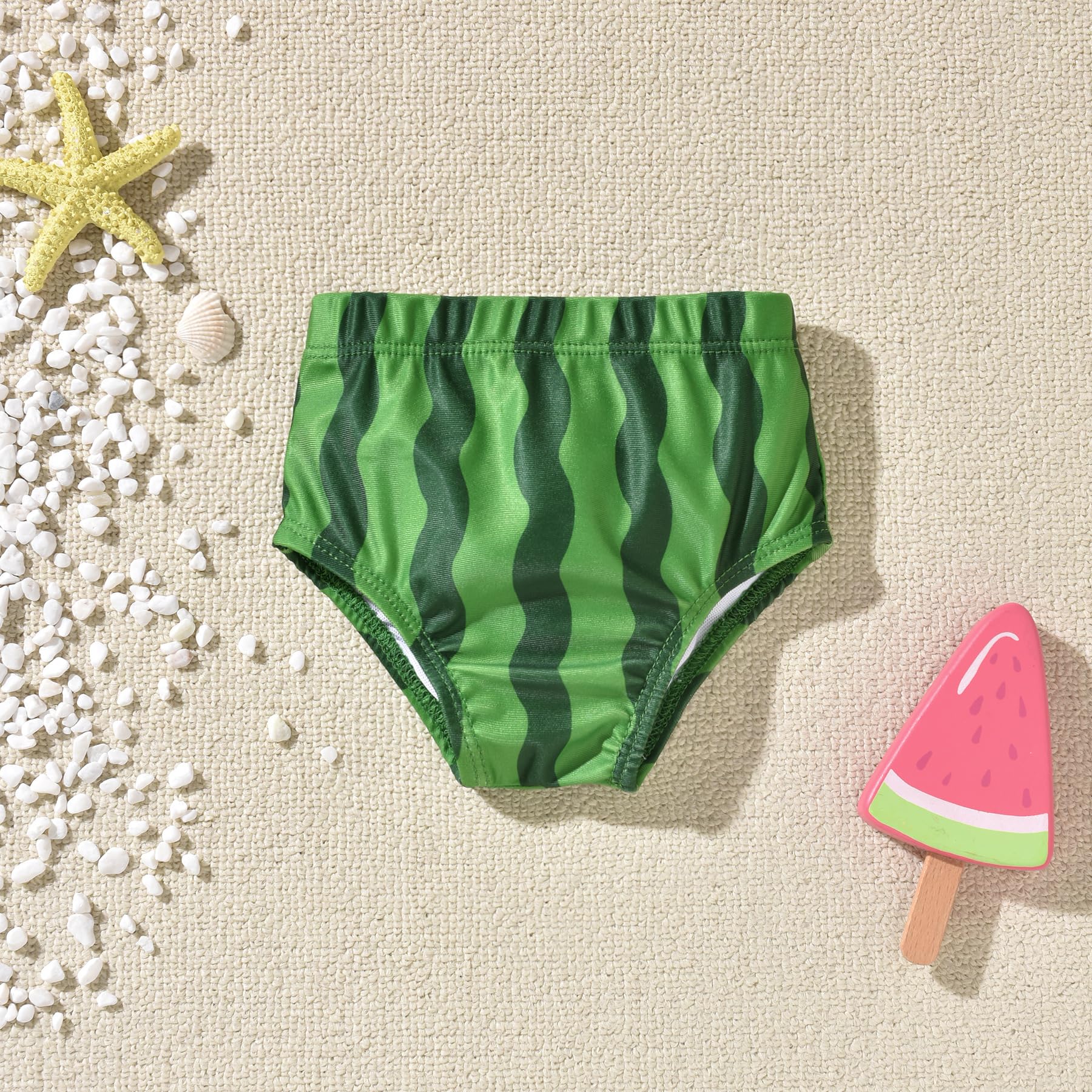 Aalizzwell 5T Toddler Little Girls Swimsuit Watermelon Ruffle Bathing Suit Bikini Swimming Suit Swimwear Beach Wear Two Piece