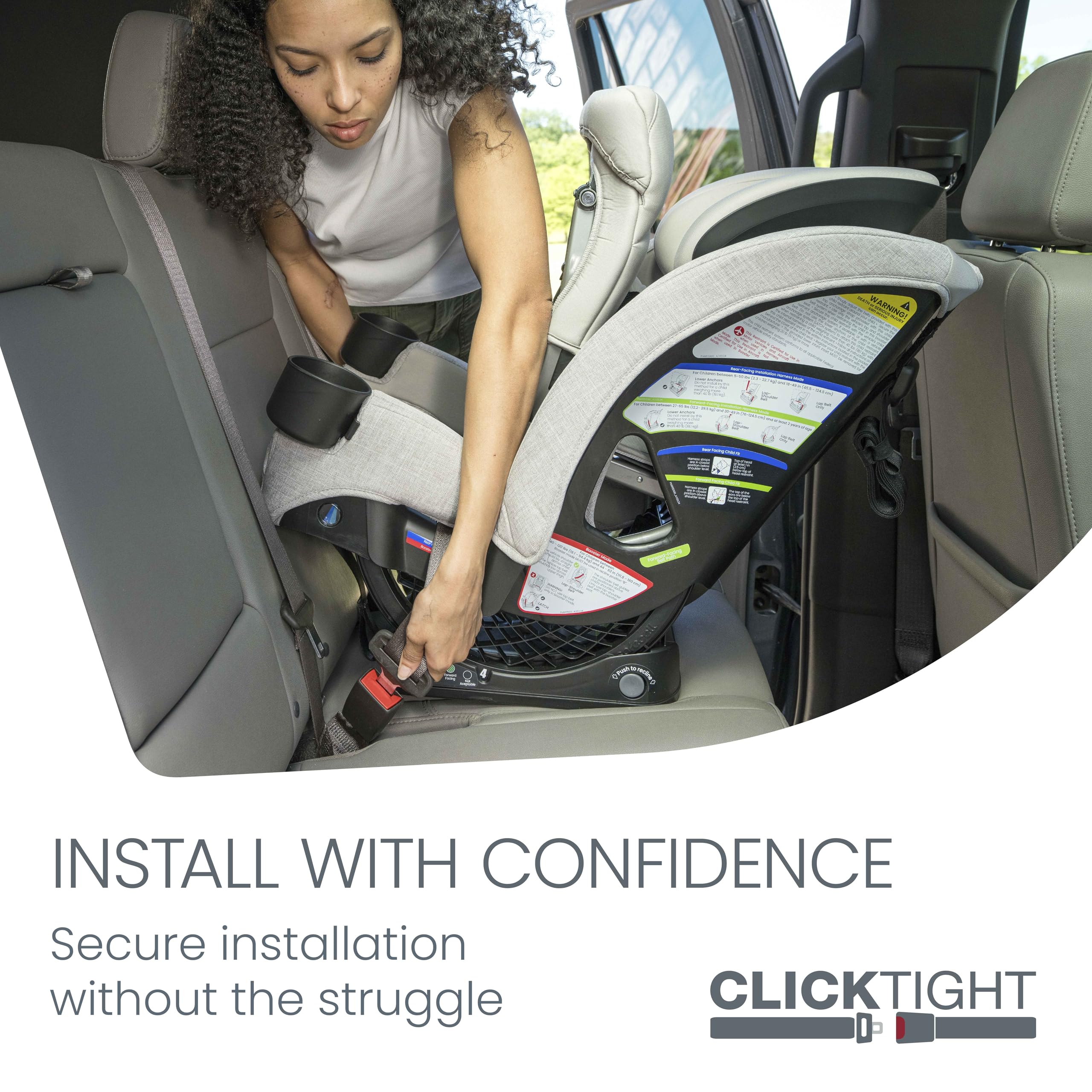 Britax One4Life Slim All in One Car Seat, Up to 10 Years Use — Raven Black