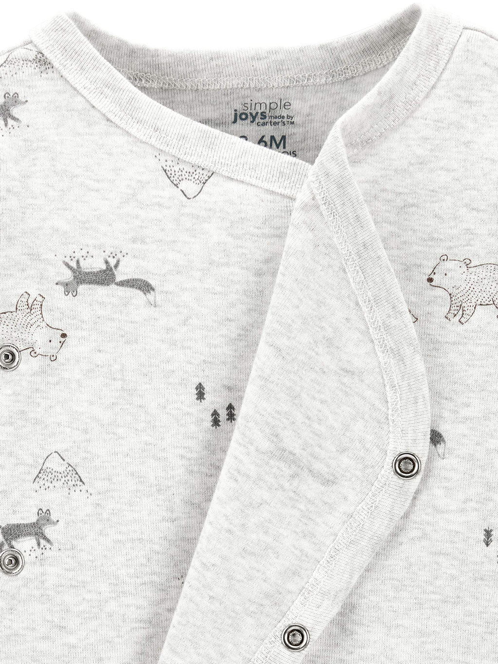 Simple Joys by Carter's Baby 4-Pack Long Sleeve Side Snap Bodysuit