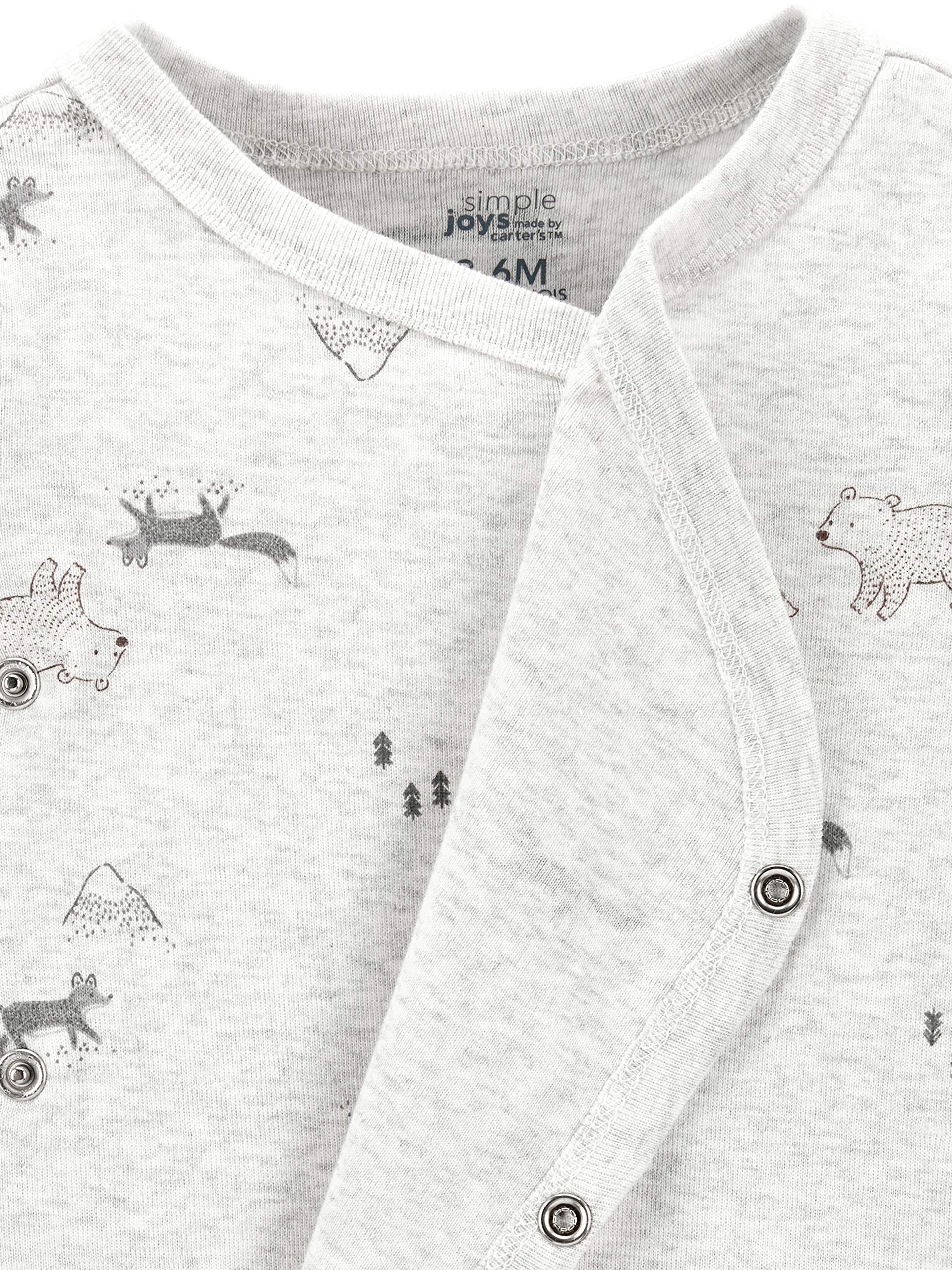 Simple Joys by Carter's Baby 4-Pack Long Sleeve Side Snap Bodysuit