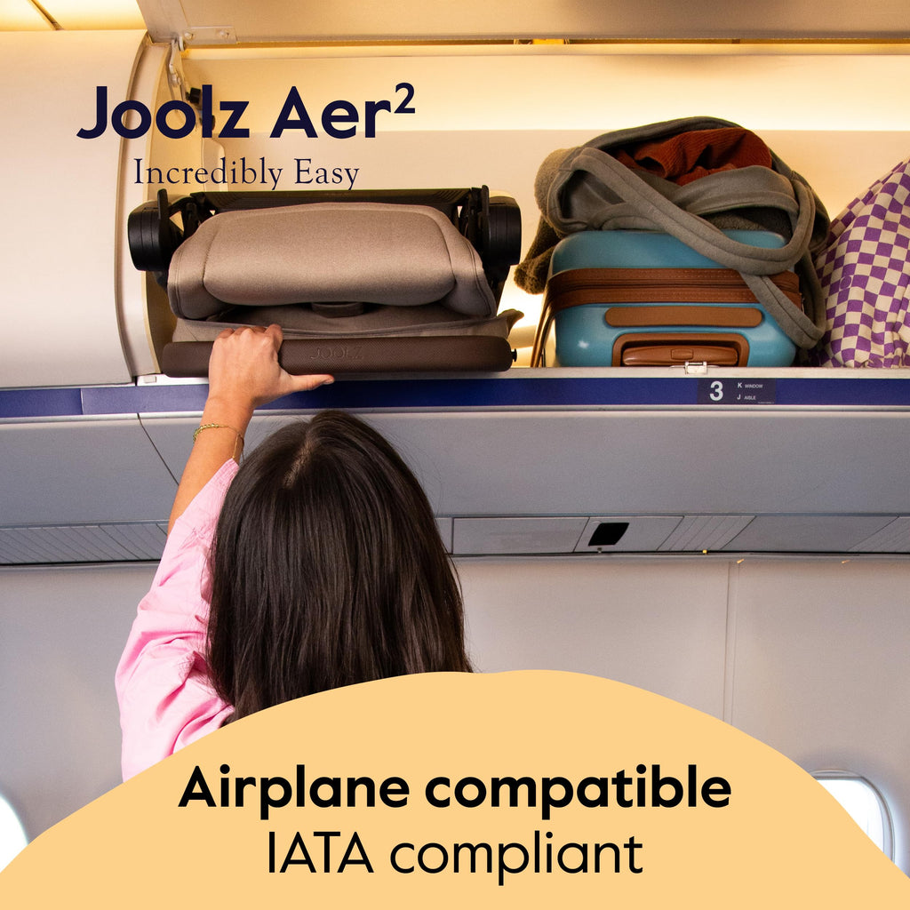 Joolz Aer2 Lightweight Travel Stroller for Baby & Toddler – One-Hand Fold, Compact Carry-On Airplane Approved, Reclining Seat, UPF 50+ Canopy, Travel Pouch, Baby Net – Forest Green