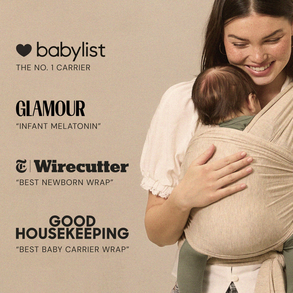 Solly Baby Wrap, Buttery-Soft Baby Carrier Newborn to Toddler 8-25 Lbs., Lightweight & Hands-Free Infant Wrap, Breathable Summer Carrier, Baby Wearing & Postpartum Essential, New Mom Gift, Coastal