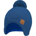 Baby Beanies, Baby Hats for Boys, Girls - Cute Toddler Winter Hat, Soft & Stretchy Beanies for Infant, Newborn 6-36 months, Cozy & Warm with Earflap Muff & Pom (Cobalt)