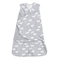 HALO 100% Cotton Sleepsack Swaddle, 3-Way Adjustable Wearable Blanket, TOG 1.5, Clouds, Small, 3-6 Months