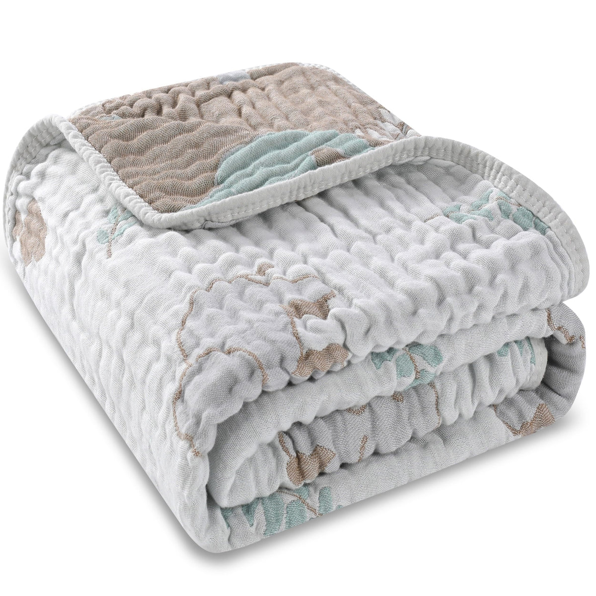HardNok Ultra Soft Muslin Baby Blanket, A Versatile Swaddle and Bed Blanket for Babies, Toddlers, Boys, and Girls (1 Pack).