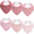 Kewlife gift Muslin Baby Bibs 6-Pack Baby Drool Bandana Bibs for Baby Girls Boys Infant Newborn Toddler Drooling and Teething