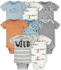 Gerber unisex-baby 8-pack Short Sleeve Onesies Bodysuits