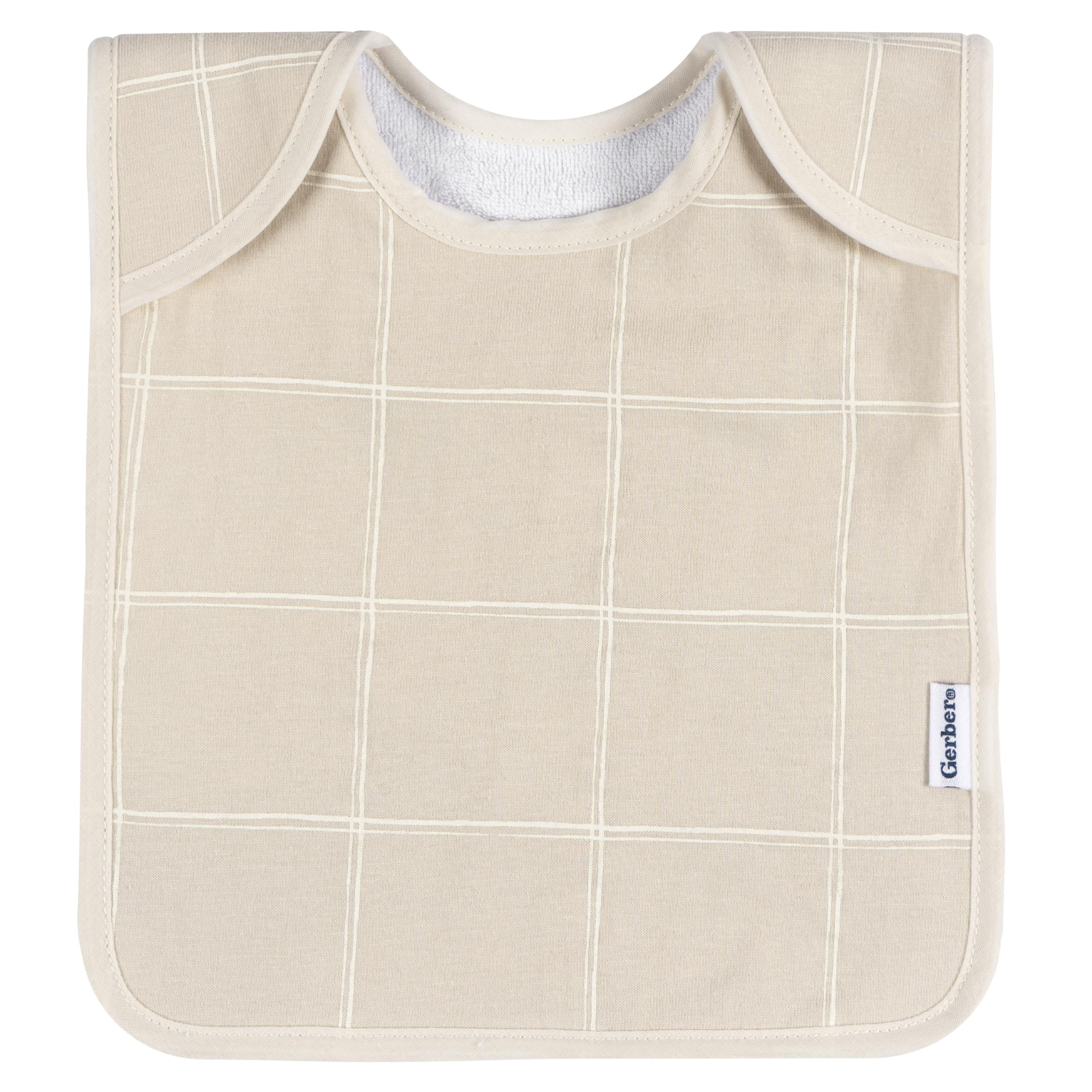 Gerber Baby Unisex Lap Shoulder Bibs 8-Pack, Multi Pink, One Size