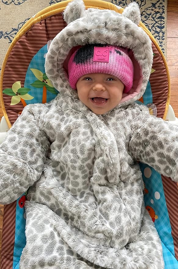 Funky Junque Baby Winter Hat – Cute Newborn Hats, Cozy Warm Infant Beanie, Soft Knit Stocking Stuffer for Babies 0–12 Months