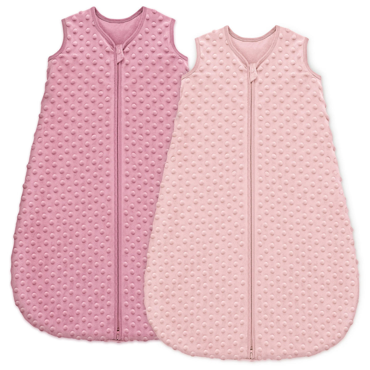 Unnivoll Baby Sleep Sack 12-18 Months 1.5 TOG Fleece with Plush Dots