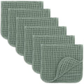 Comfy Cubs Muslin Burp Cloths 20x10" 6 Pack, Baby Burp Cloths - Fern