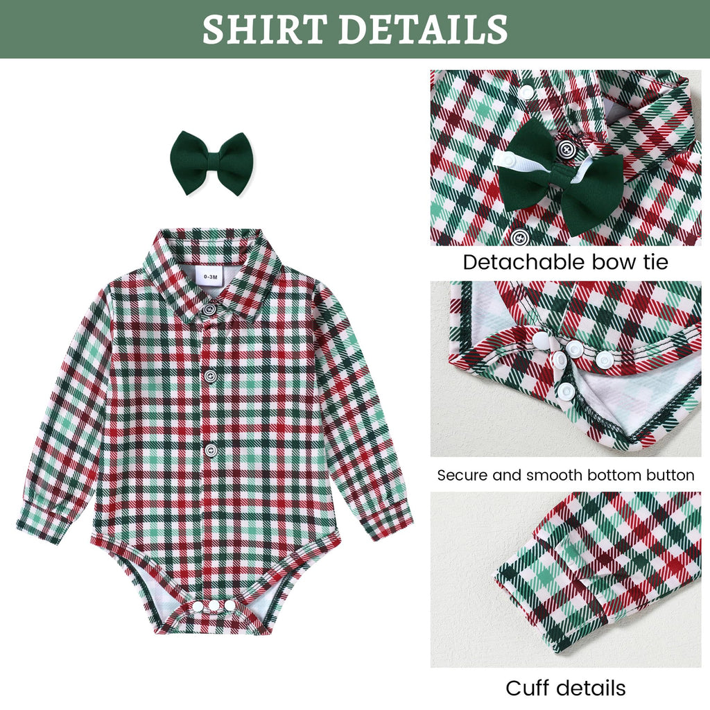 SANMIO Baby Boy Christmas Outfit Baby Formal Suit Set 0-24M