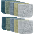 Comfy Cubs Muslin Burp Cloths 20x10" 10 Pack, Baby Burp Cloths - Multi Boy
