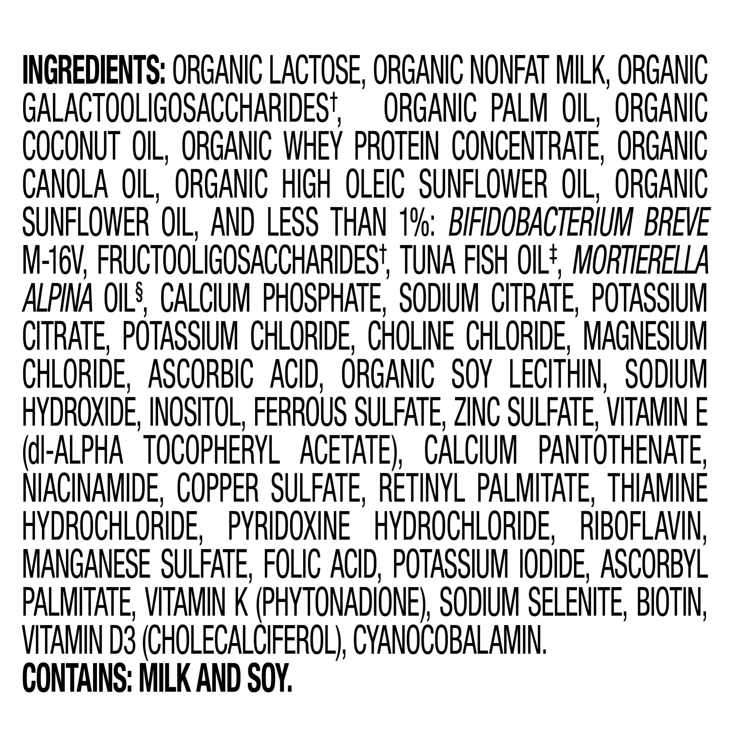 Happy Baby Organics Stage 1 Infant Formula, 0 12 Months, Milk Based Organic Baby Formula Powder with Iron, Probiotics & Prebiotics for Immune & Digestive Support, 22.9 Ounce (Pack of 1)