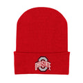 College Baby Infant Knit Cap Ohio State Buckeyes Logo - Red - Preemie