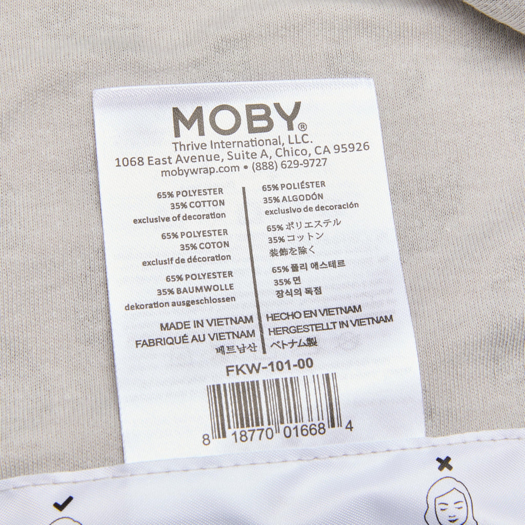 Moby Baby Wrap Carrier Element for Newborns to Toddlers (8-33lbs), Infant Sling Carrier, Ultra Lightweight & Hands Free Design, Adjustable for All Body Types (Dusted Leopard)
