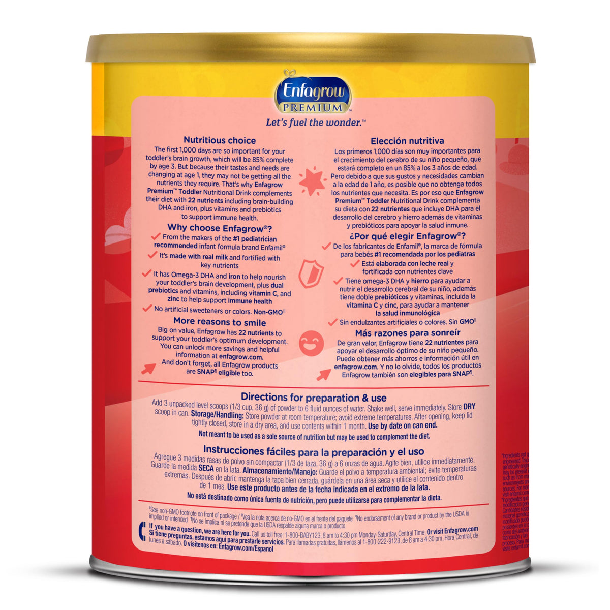 Enfagrow Premium Toddler Milk Nutritional Drink, Natural Milk, 32 Oz