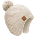 KeaBabies Baby Beanies, Winter Baby Hats for Boys, Girls (Cream, 6-36M)