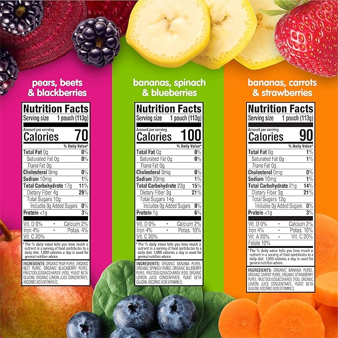 Happy Tot Organics Super Bellies Variety Pack, 4 Ounce(Pack of 16)