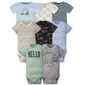Gerber Baby Boys 8-pack Short Sleeve Onesies Bodysuits And Toddler T-Shirt Set, Bear, 3-6 Months US
