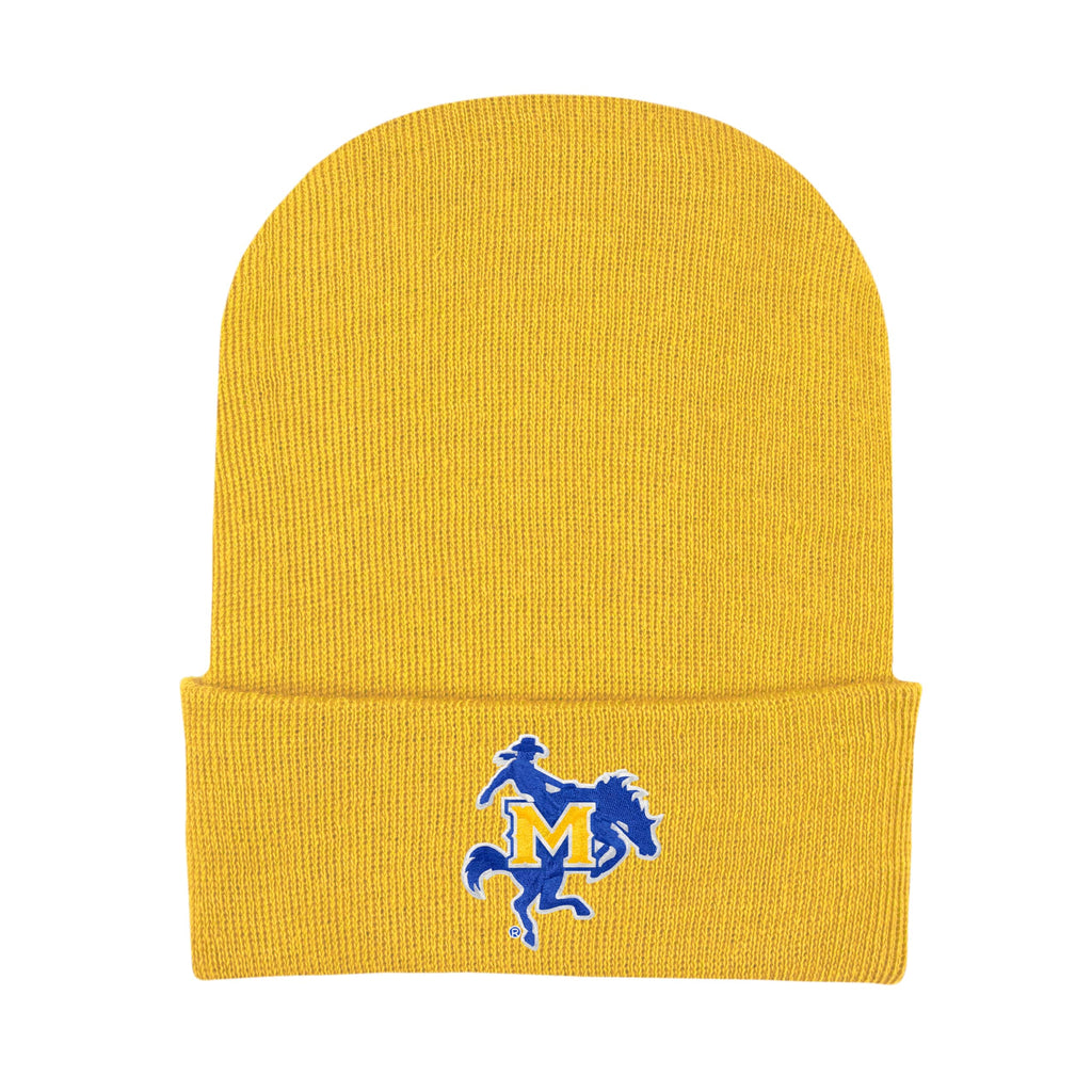 College Baby Infant Knit Cap McNeese State Cowboys Logo - Gold - Newborn