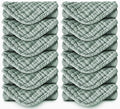 Muslin Burp Cloths 100% Cotton Large 20''x10'' Extra Soft and Absorbent Baby Wash Cloths Spit Up Rags - Baby Burping Cloth for Boys Girls Items(12 Pack Green)