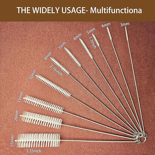 10 Pack Multi Purpose Straw Cleaner Brush